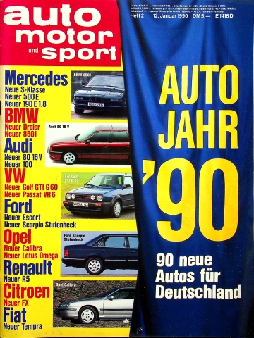 Deckblatt Auto Motor und Sport (02/1990)